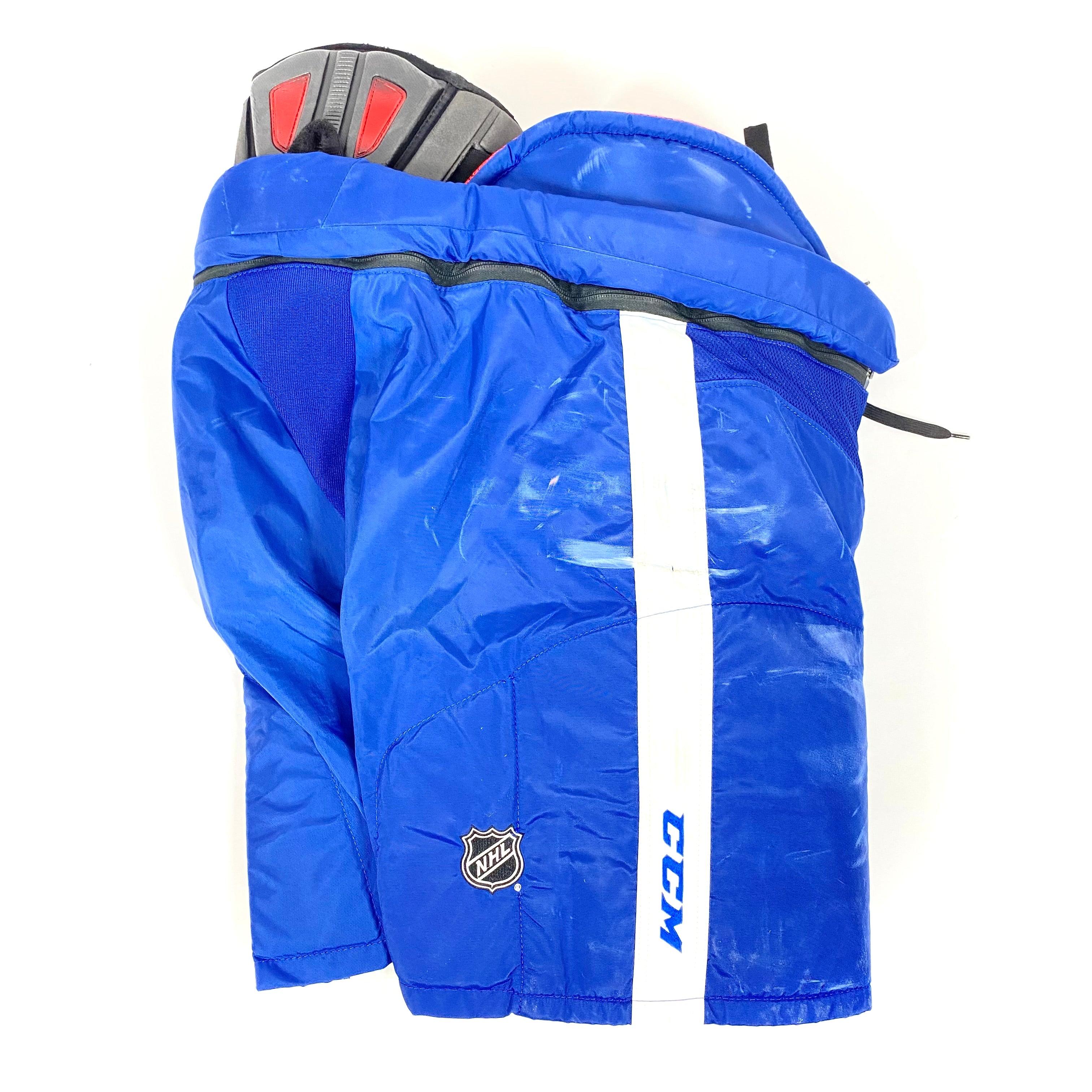 CCM H45X - Pantalon d'occasion de la LNH - Maple Leafs de Toronto (bleu)